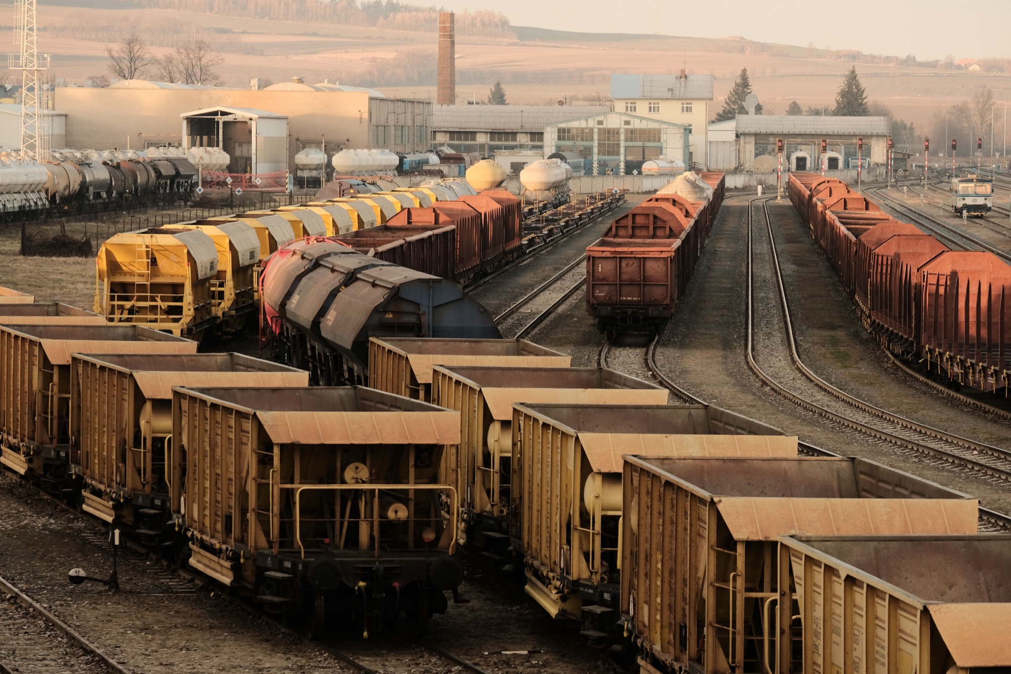 Rail freight yard